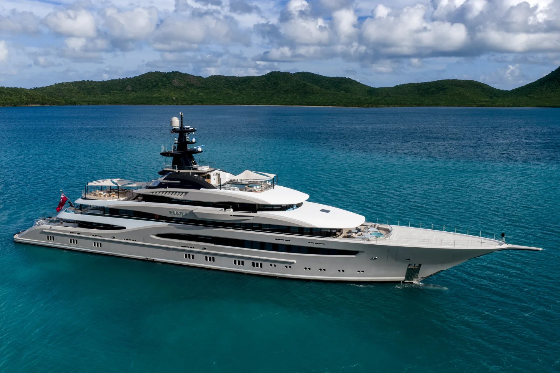 WHISPER yacht exterior profile