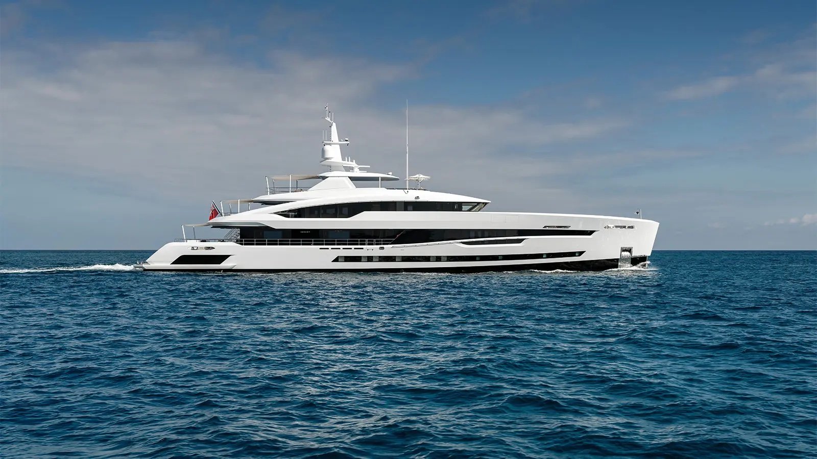 SANTOSHA yacht exterior profile
