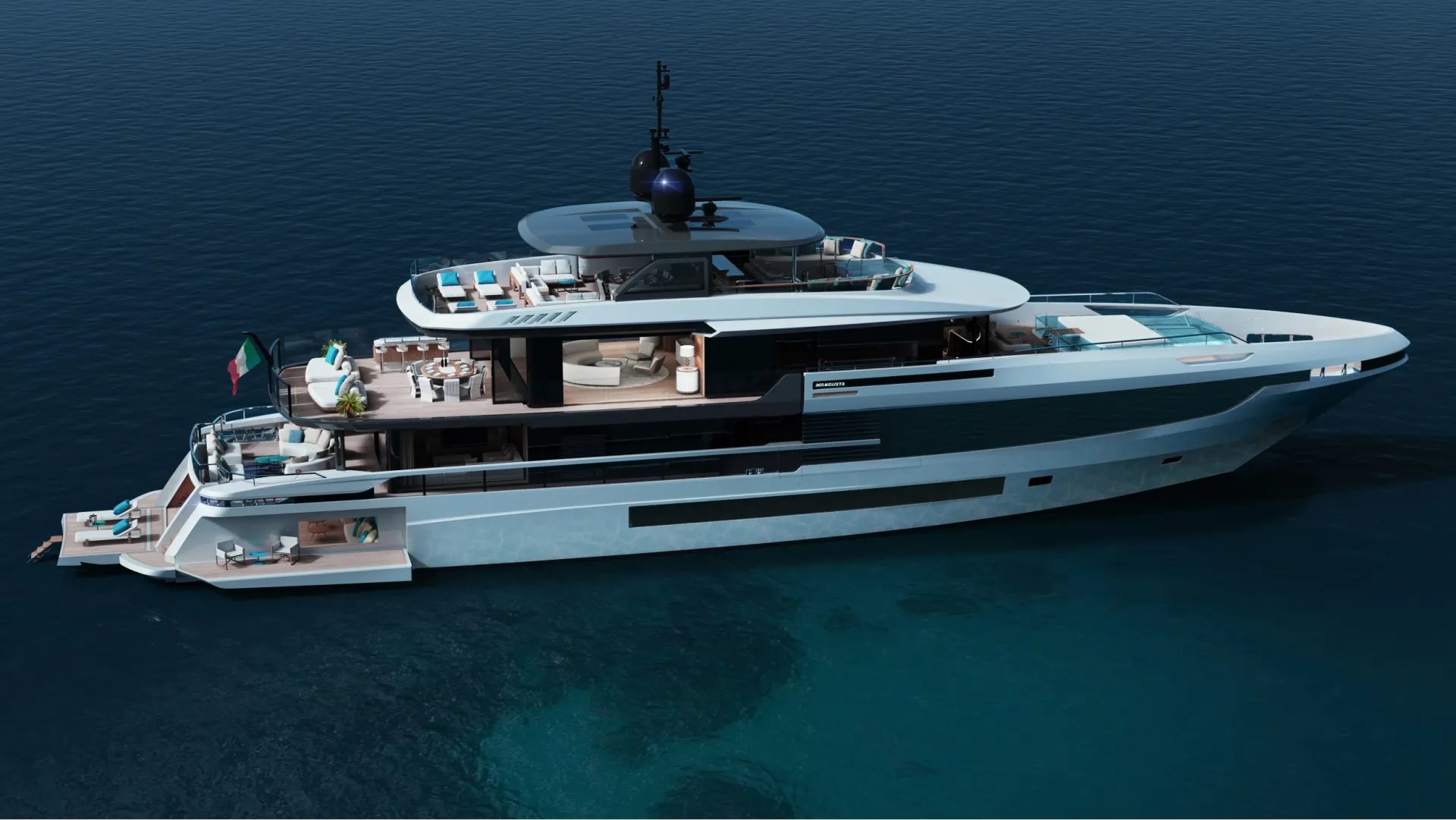 LULUS yacht exterior profile