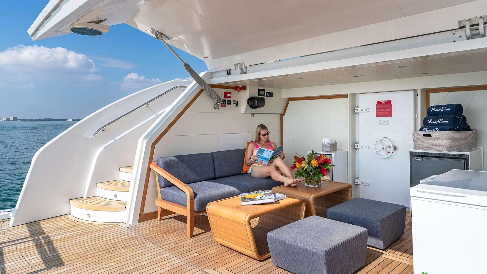 RISING DAWN yacht detail photo